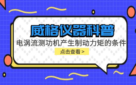 威格儀器科普-電渦流測(cè)功機(jī)產(chǎn)生制動(dòng)力矩的條件包括哪些？插圖