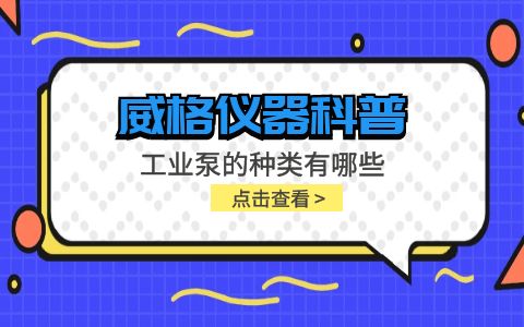 威格儀器-工業(yè)泵的種類有哪些插圖